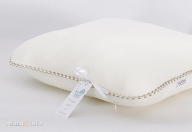 MAMO-TATO Fleece pillow 40x40 brązowa